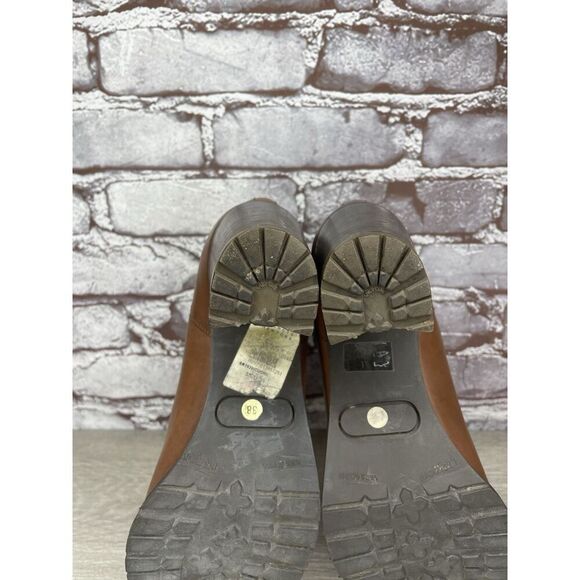 Sartore Paris Brown Leather Ankle Chelsea Vibram Heel Booties Women’s 38EU/7M US - Picture 9 of 16